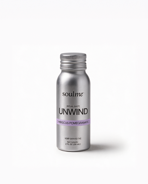 SoulMe Unwind Ritual Shot, 2 fl oz hibiscus pomegranate